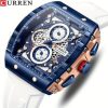 CURREN 8442 Multi-function Chronograph Men Watch- White
