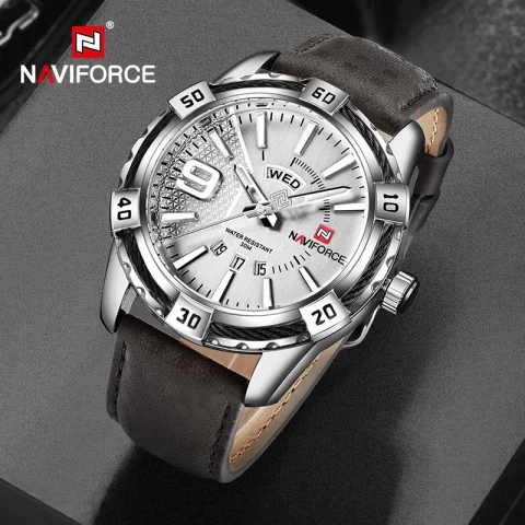 Naviforce 9117 Original Watch For Men – Silver
