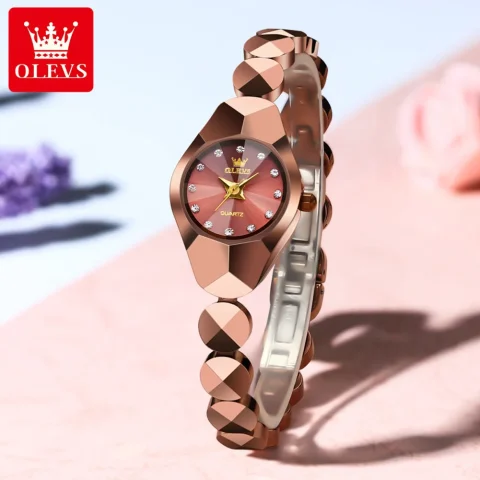 OLEVS 7007 Watch For Women – Rose Gold