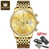 OLEVS 2867 Stainless Steel Chronograph Watch For Men-Full Golden