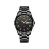 Olevs 5563 Stainless Steel Watch for Men- Black