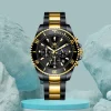 Olevs 9902 Watch For Men-Golden Black