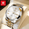 OLEVS 9931 Original For Men Watch-Golden White