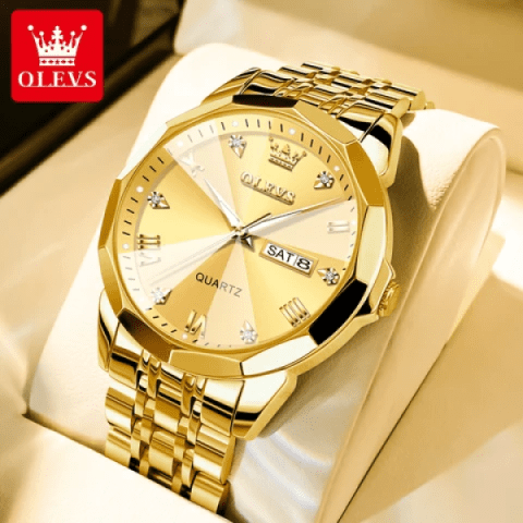 OLEVS 9931 Original For Men Watch-Full Golden