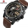 Naviforce 9095 Watch For Men – Coffee