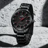 Naviforce 8032 Watch for Men-Black Red
