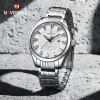 Naviforce 8032 Watch for Men-Silver White