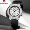 Naviforce 9233 Watch For Men-Black White