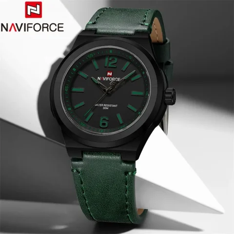 Naviforce 9233 Watch For Men-Green