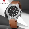 Naviforce 9233 Watch For Men-Brown Black