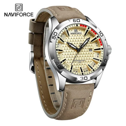 Naviforce 8023 Watch For Men-Yellow