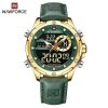 Naviforce 9208 Watch For Men- Golden Green