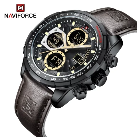 Naviforce 9197 Watch For Watch – DarkBrown Black