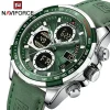 Naviforce 9197 Watch For Watch – Silver Green