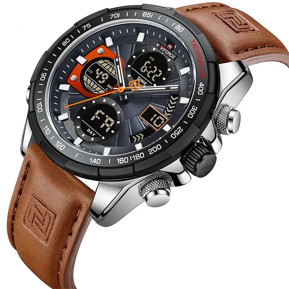 Naviforce 9197 Watch For Watch–Brown Black 2 Naviforce 9197 Watch For Watch–Brown Black