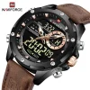 Naviforce 9208 Watch For Men-Black Chocolate