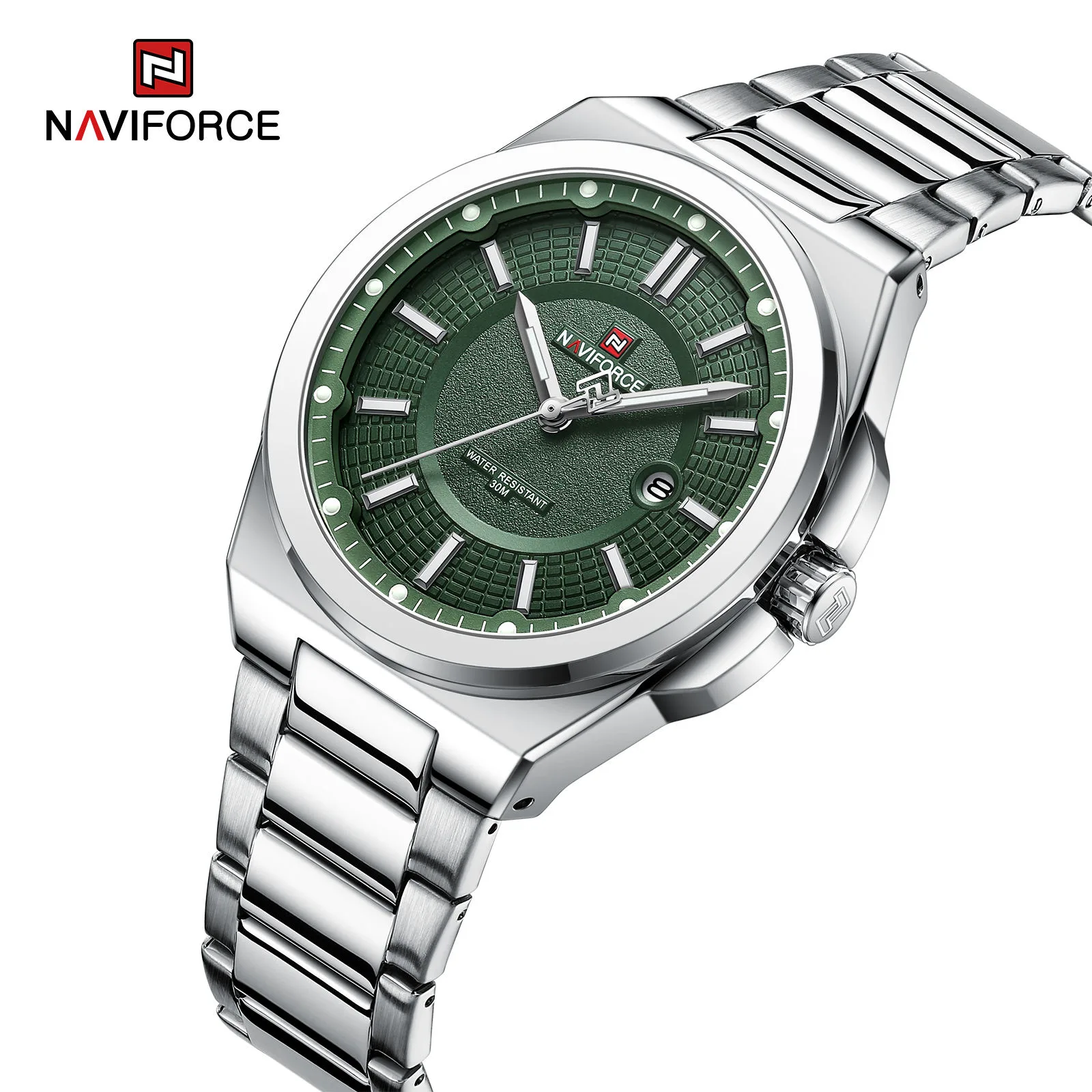 Naviforce 9212 Watch For Men-Green