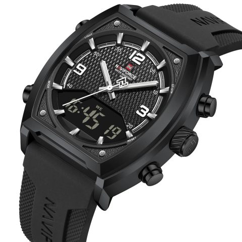 Naviforce 9242 Watch For Men-BlackWhite