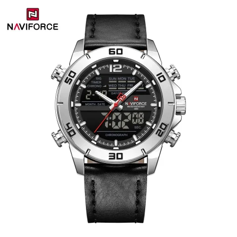 Naviforce 9253 Watch For Men-Black