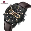 Naviforce 9263 Watch For Men-Brown