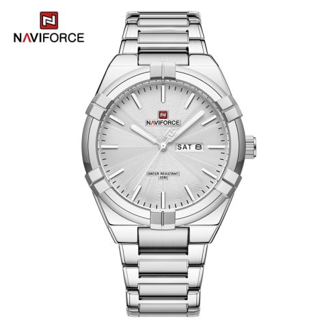 Naviforce 9218 Watch For Men-White