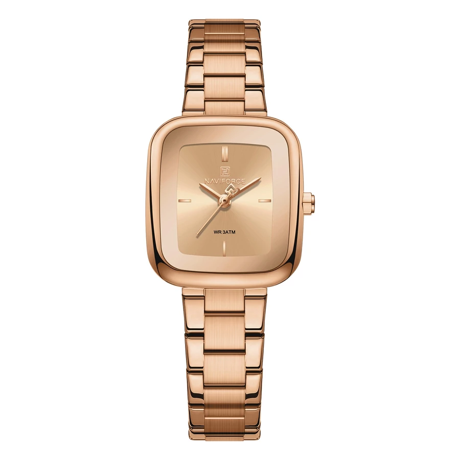 Naviforce 5075 Watch For Women-Rose Gold