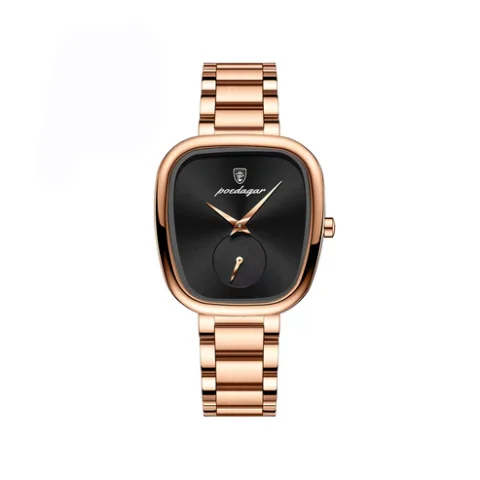 783 Poedagar Unique Design Watch For Women - Rose Black