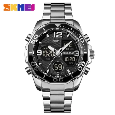 SKMEI 1649 Watch For Men-Silver
