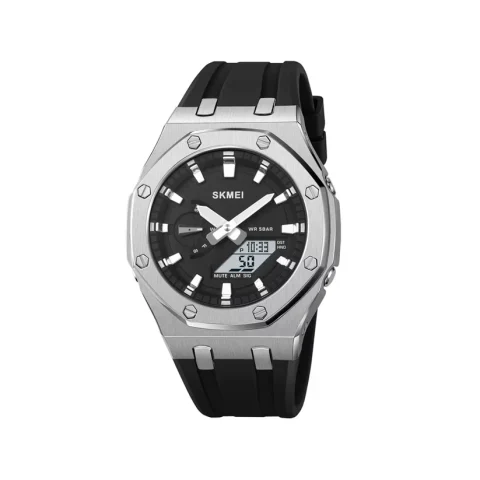 SKMEI 2243 Military  WAtch For Men-Black Silver