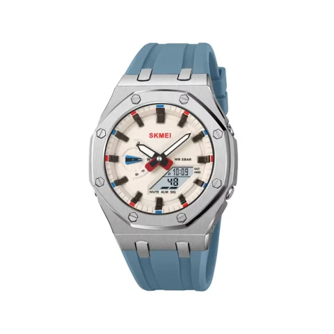 SKMEI 2243 Military  WAtch For Men-Sky Blue