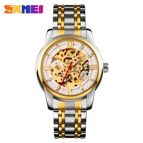 SKMEI 9222 Automatic Watch for Men-White