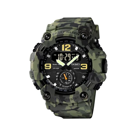 Skmei 1637 Military Watch For Men-Green Camo