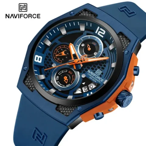 Naviforce 8051 Watch For Man-Blue