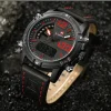 Naviforce 9095 Watch For Men-Black Red