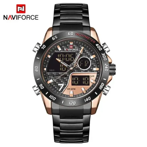 Naviforce 9171 Watch For Men-Black Gold
