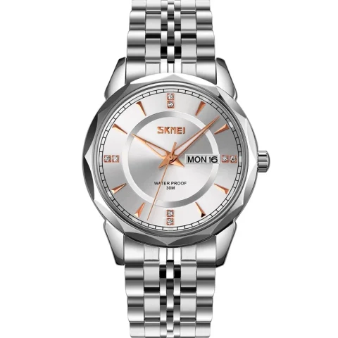 Skmei 9268 Watch For Men-Full Silver