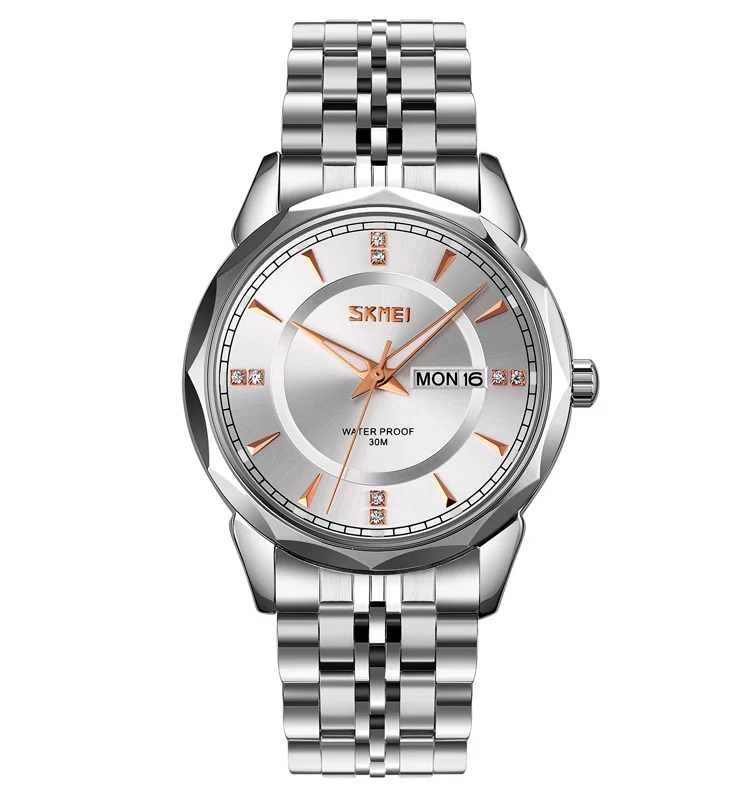 Skmei 9268 Watch For Men-Full Silver