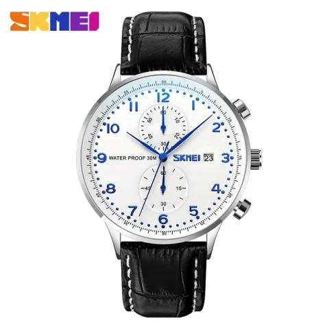 Skmei 9301 Watch For Men-White