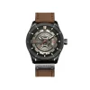 CURREN 8301 PU Leather Quartz Watch for Men-Light Brown