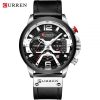 CURREN 8329 Watch for Men-Silver Black