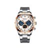 CURREN 8355 Watch for Men – Silver and Rose Gold