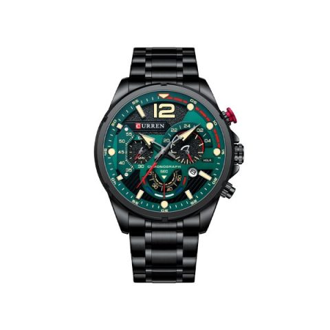 CURREN 8395 Luxury Brand Watch for Men-Black Green