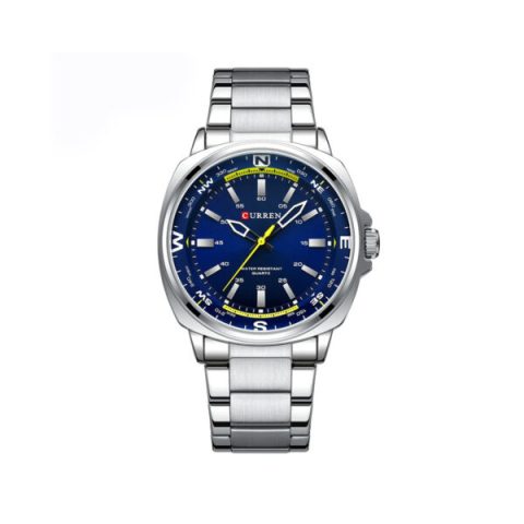 CURREN 8455 Luxury Brand Watch for Men-Silver & Blue