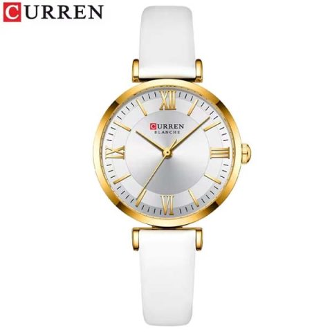 Curren 9079 Watch For Woman-Golden White