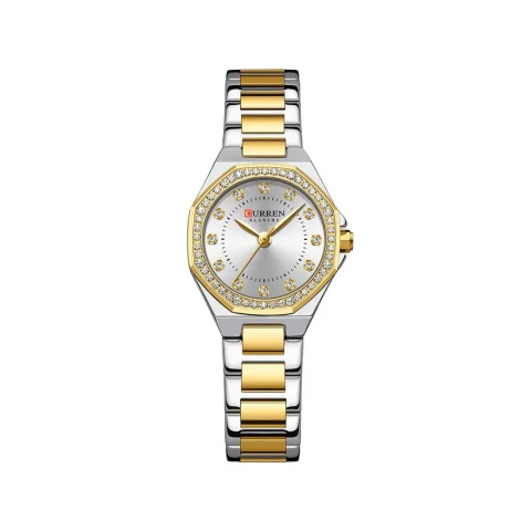 CURREN 9100 Watch For Men-Gold White