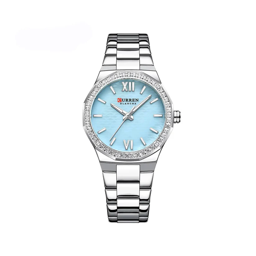 CURREN 9103 Watch For Men-Silver Blue
