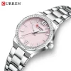 CURREN 9103 Watch For Men-Silver Pink
