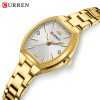 Curren 9112 Watch For Woman-Golden White