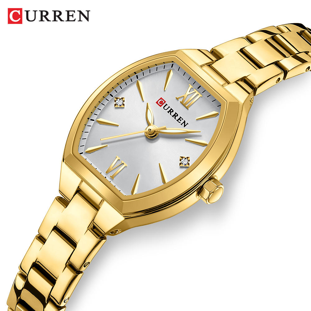 Curren 9112 Watch For Woman-Golden White