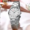 Curren 8439 Watch For Women-Sliver and White